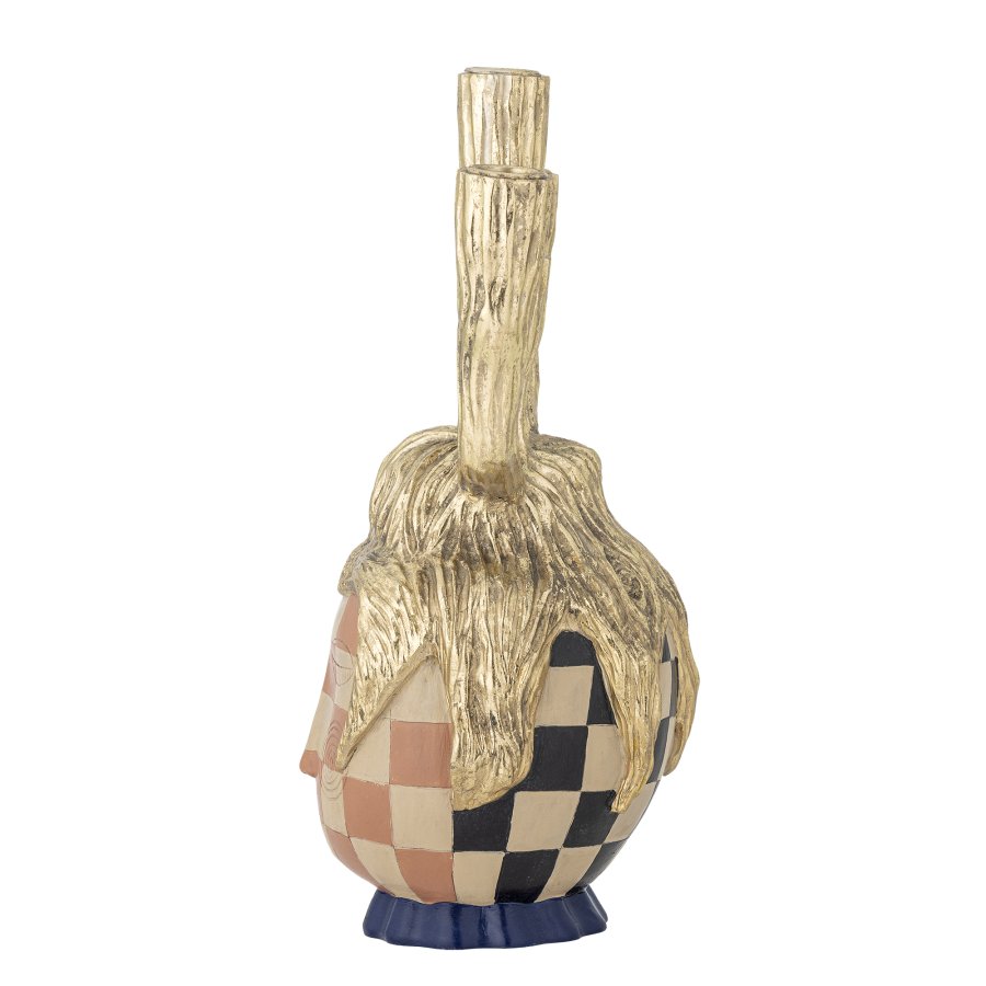 BLOOMINGVILLE Medusa Lysestage, Guld, Polyresin