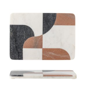 BLOOMINGVILLE Jazzi Skrebrt, Hvid, Marmor