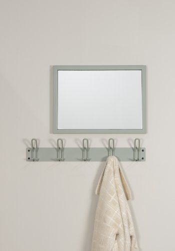 SPINDER DESIGN Miles 5 knagerkke, m. 5 knager - stvet grn stl