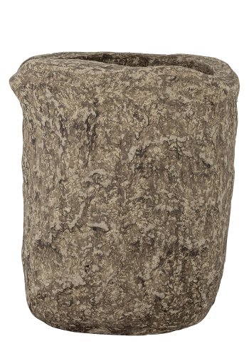 BLOOMINGVILLE Janay dekorationsvase, rektangulr - brun papmache (H:52)