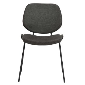 DAN-FORM Yeet spisebordsstol - sort stof og sort stl