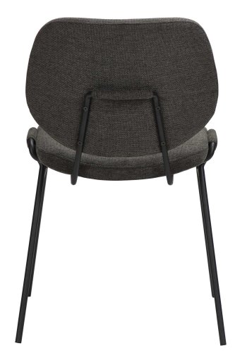 DAN-FORM Yeet spisebordsstol - sort stof og sort stl