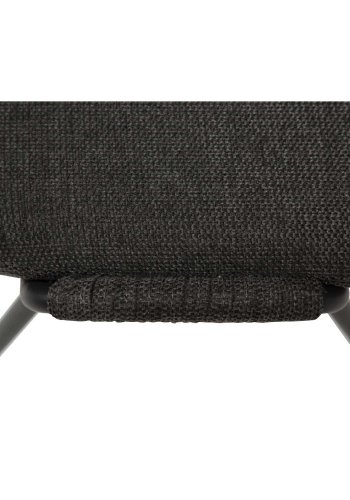 DAN-FORM Yeet spisebordsstol - sort stof og sort stl