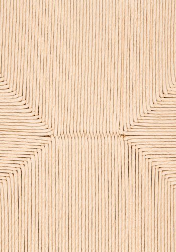 ACT NORDIC York spisebordsstol, m. armln - flettet papir reb og hvidolieret eg