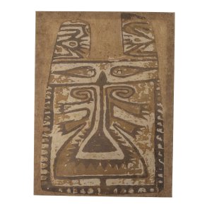 CREATIVE COLLECTION Rossaio maleri, rektangulr - brun lrred (80x60)