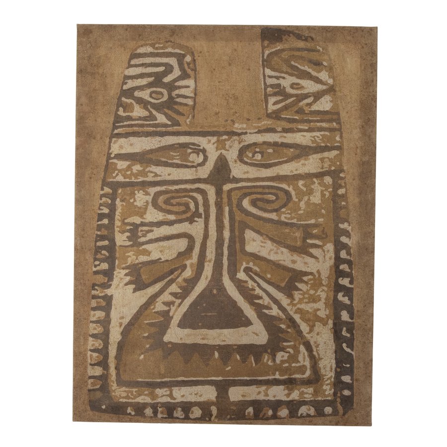 CREATIVE COLLECTION Rossaio maleri, rektangulr - brun lrred (80x60)