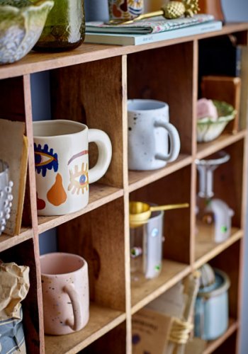 BLOOMINGVILLE Tilo vghylde, kvadratisk - brun genanvendt tr (70x70)