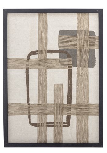 BLOOMINGVILLE Bie vgdekoration, rektangulr - brun bomuld (70x50)