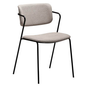 DAN-FORM ZED Stol Cashmere bouclé stof m. sorte ben