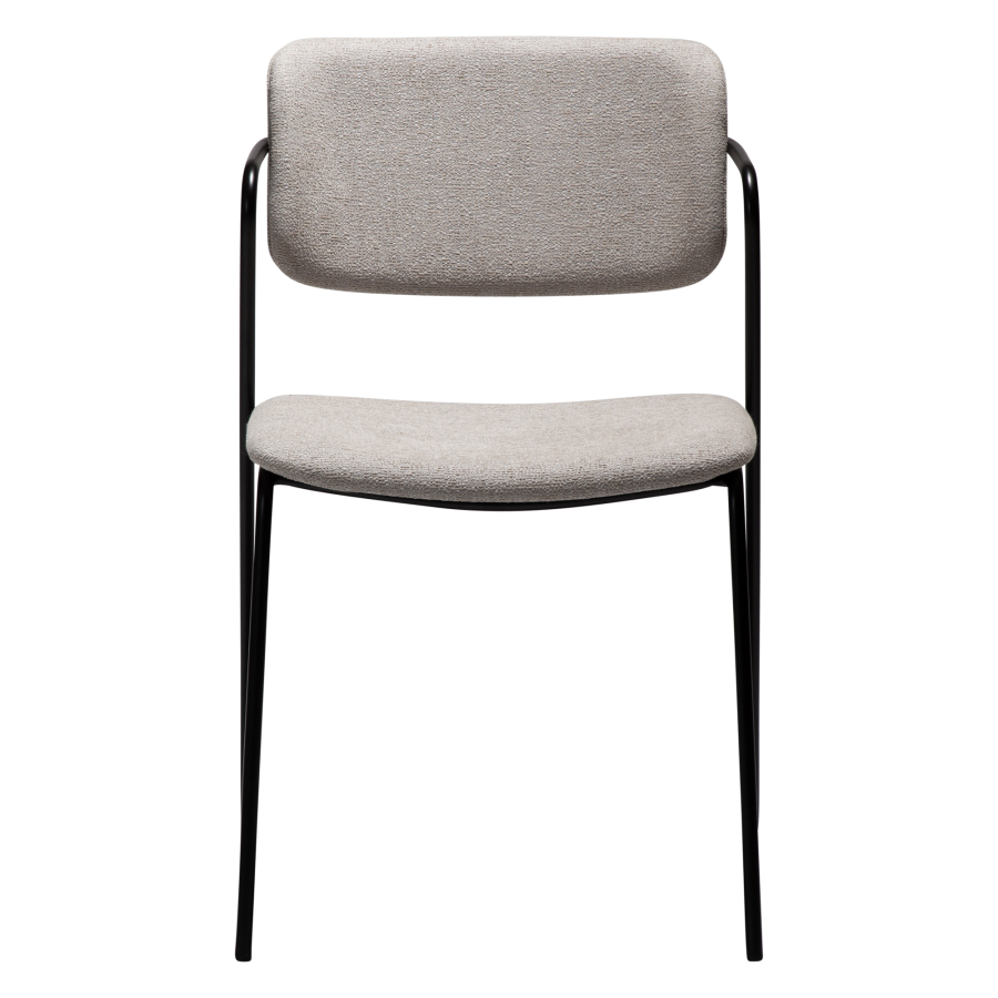 DAN-FORM ZED Stol Cashmere bouclé stof m. sorte ben