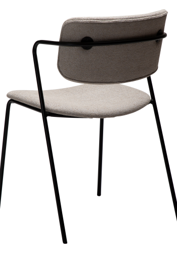 DAN-FORM ZED Stol Cashmere bouclé stof m. sorte ben