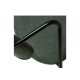 DAN-FORM Zed spisebordsstol, m. armln - grn stof og sort metal