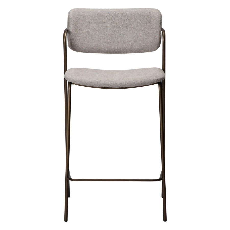 DAN-FORM ZED Bordskammel Cashmere bouclé stof m. antikke messing ben