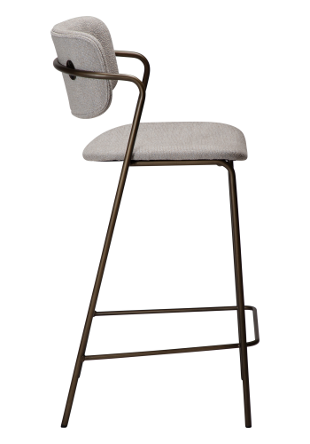 DAN-FORM ZED Bordskammel Cashmere bouclé stof m. antikke messing ben