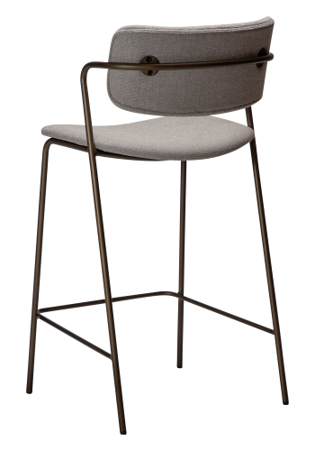 DAN-FORM ZED Bordskammel Cashmere bouclé stof m. antikke messing ben