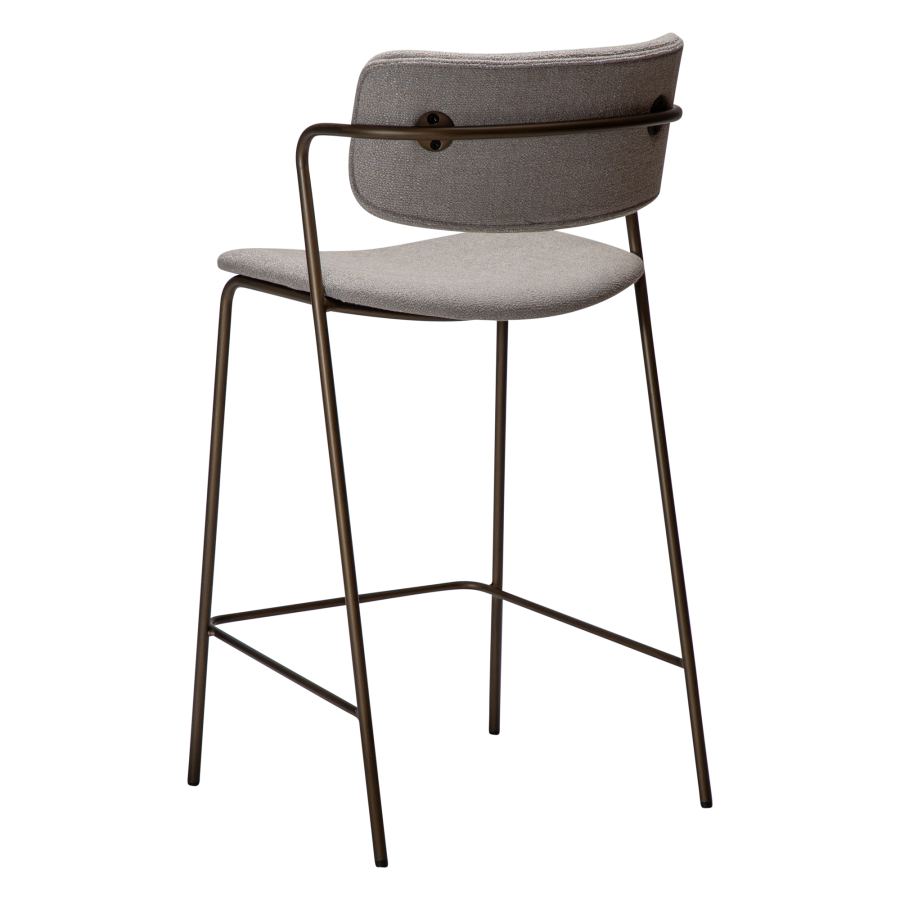 DAN-FORM ZED Bordskammel Cashmere bouclé stof m. antikke messing ben