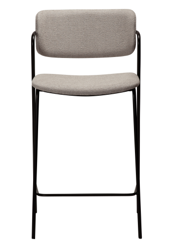 DAN-FORM ZED Bordskammel Cashmere bouclé stof m. sorte metal ben