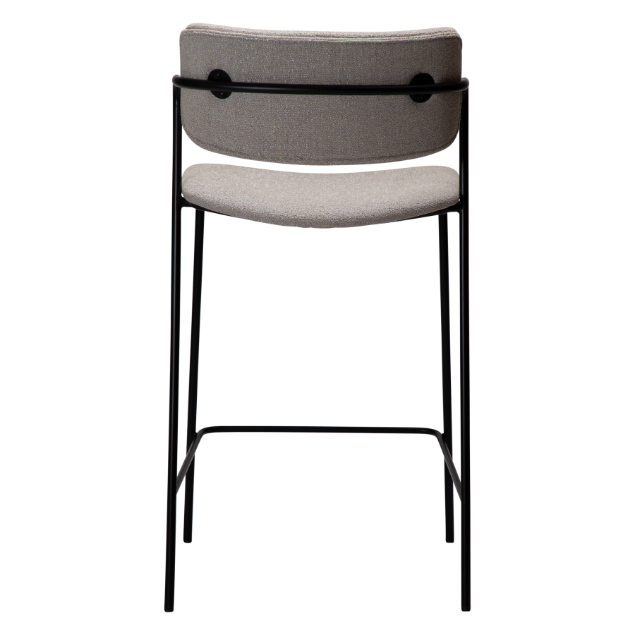 DAN-FORM ZED Bordskammel Cashmere bouclé stof m. sorte metal ben