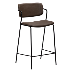 DAN-FORM ZED Bordskammel Major brunt imiteret lder m. sorte metal ben