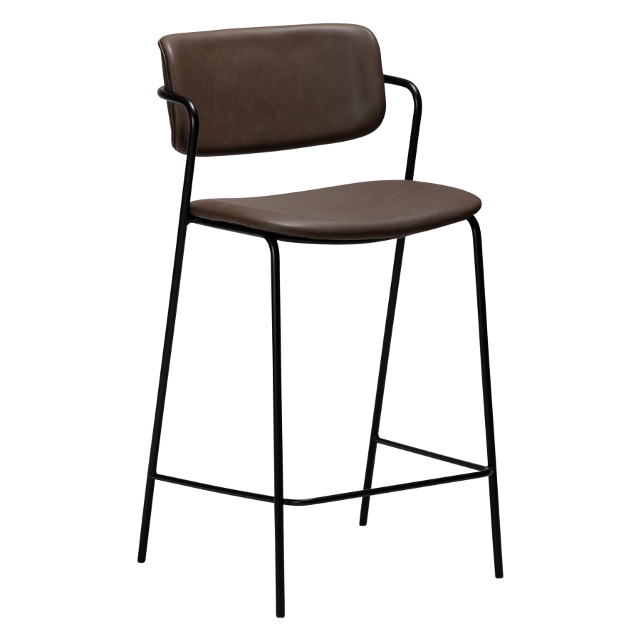 DAN-FORM ZED Bordskammel Major brunt imiteret lder m. sorte metal ben