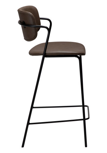 DAN-FORM ZED Bordskammel Major brunt imiteret lder m. sorte metal ben