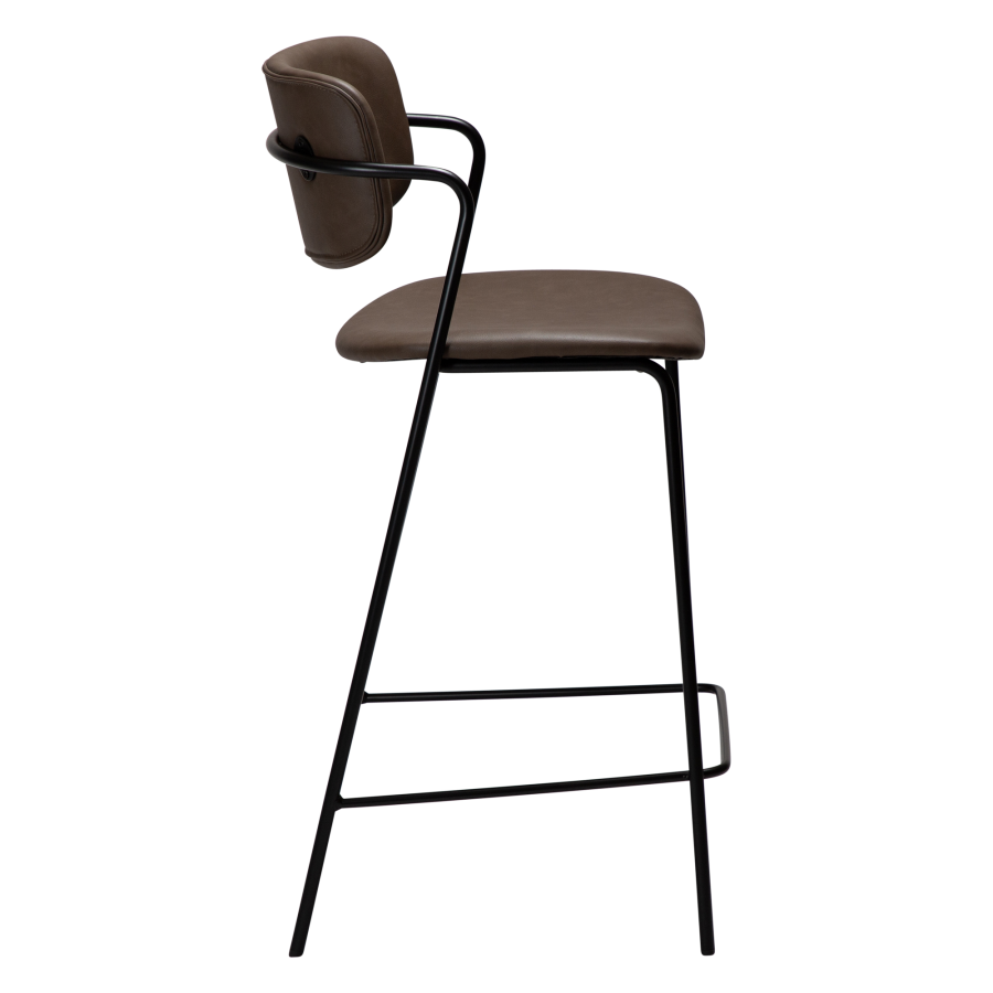 DAN-FORM ZED Bordskammel Major brunt imiteret lder m. sorte metal ben