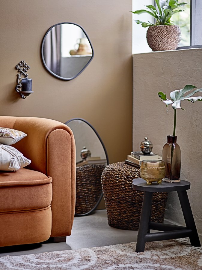 CREATIVE COLLECTION Faun Spejl, Sort, Jern