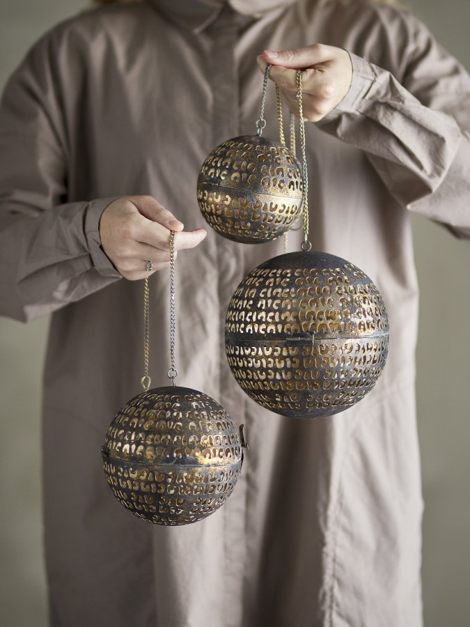 BLOOMINGVILLE Lumie Deko, Brass, Metal