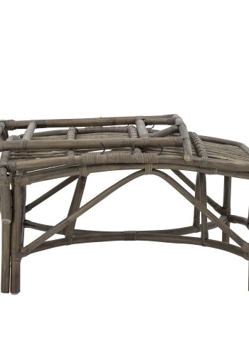 BLOOMINGVILLE Dione liggestol, m. justerbar rygln, foldbar - brun rattan